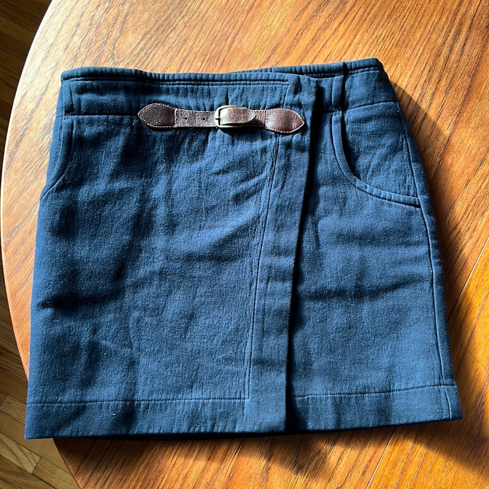 Sandro Navy blue mini skirt